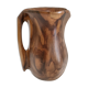Sculptural pitcher olive wood design 60s