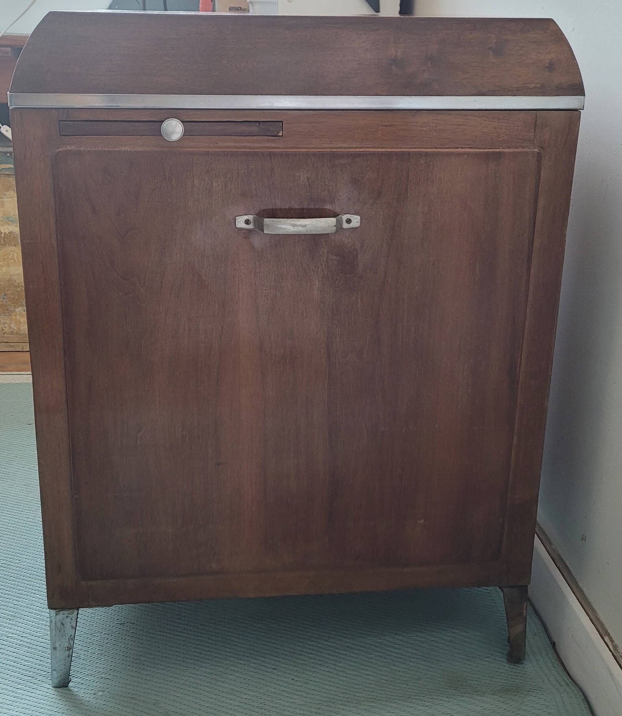 Vintage wooden desk box / or bathroom furniture