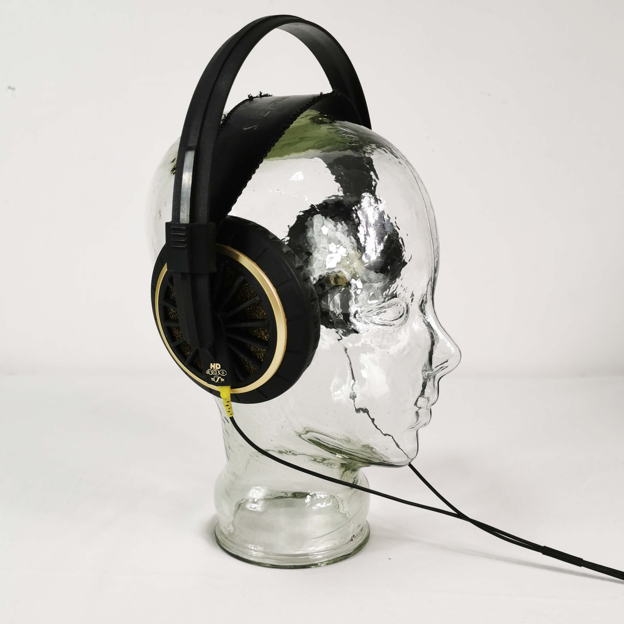 Modernist glass head, Germany, 1970s