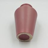 Vintage matte powder pink ceramic vase
