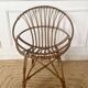 7 vintage rattan armchairs
