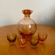 Carafe art déco vintage et ses 4 verres