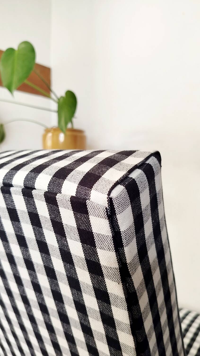 Vintage gingham armchair