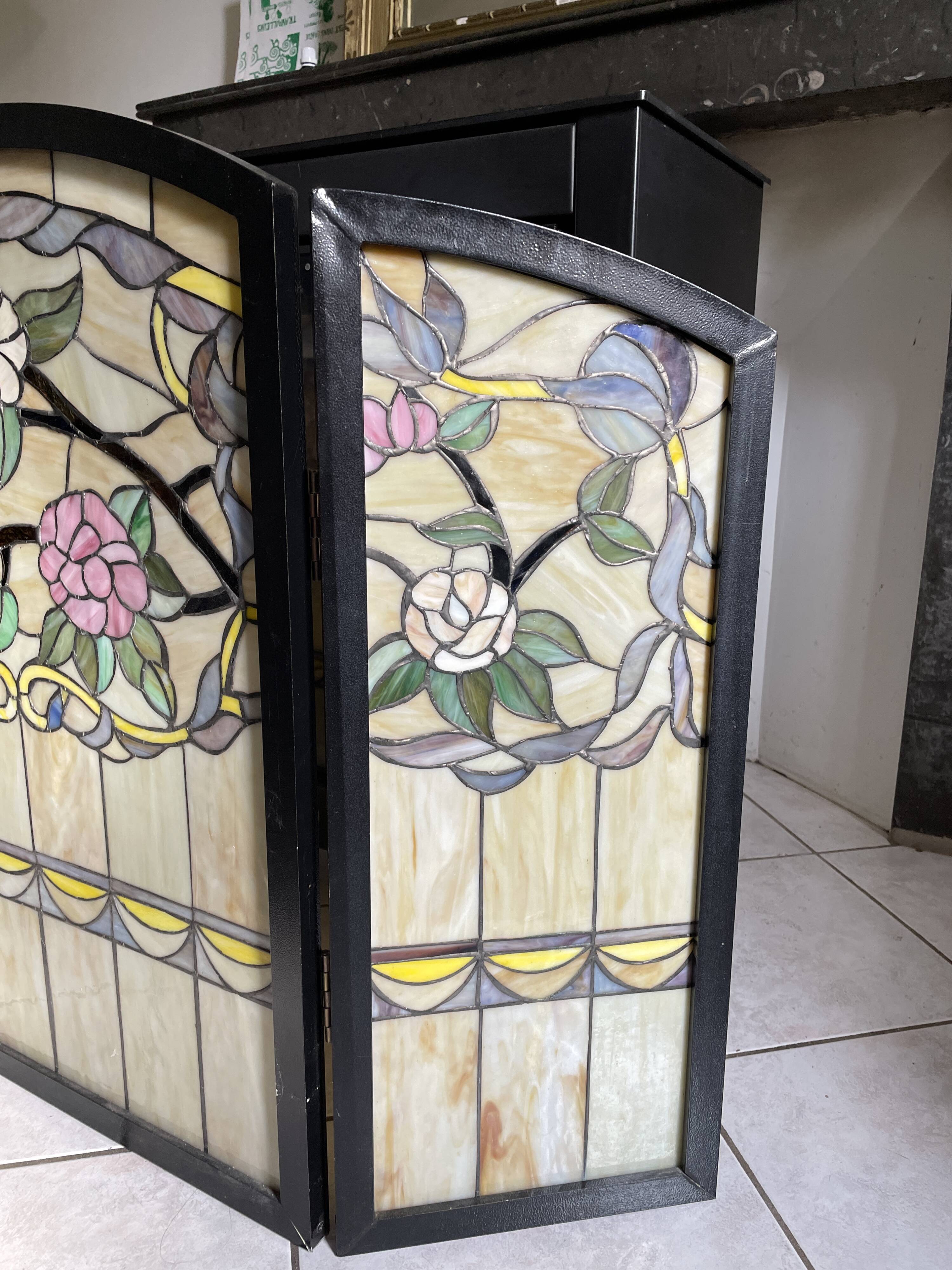 Tiffany-style stained glass firewall