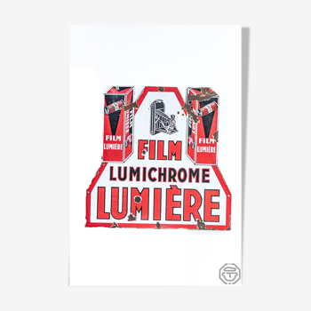 Lumichrome Advertising Enamel Plate - Light Film