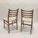 Pair of scandinavian chairs with loop fabric