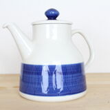 Koka ceramic teapot by Rörstrand Sweden, blue and white