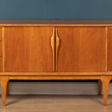 Retro teak 1960s jentique sideboard with folded handles