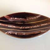 Vide poche en ceramique couleur chocolat  par Jasba / vintage années 60-70