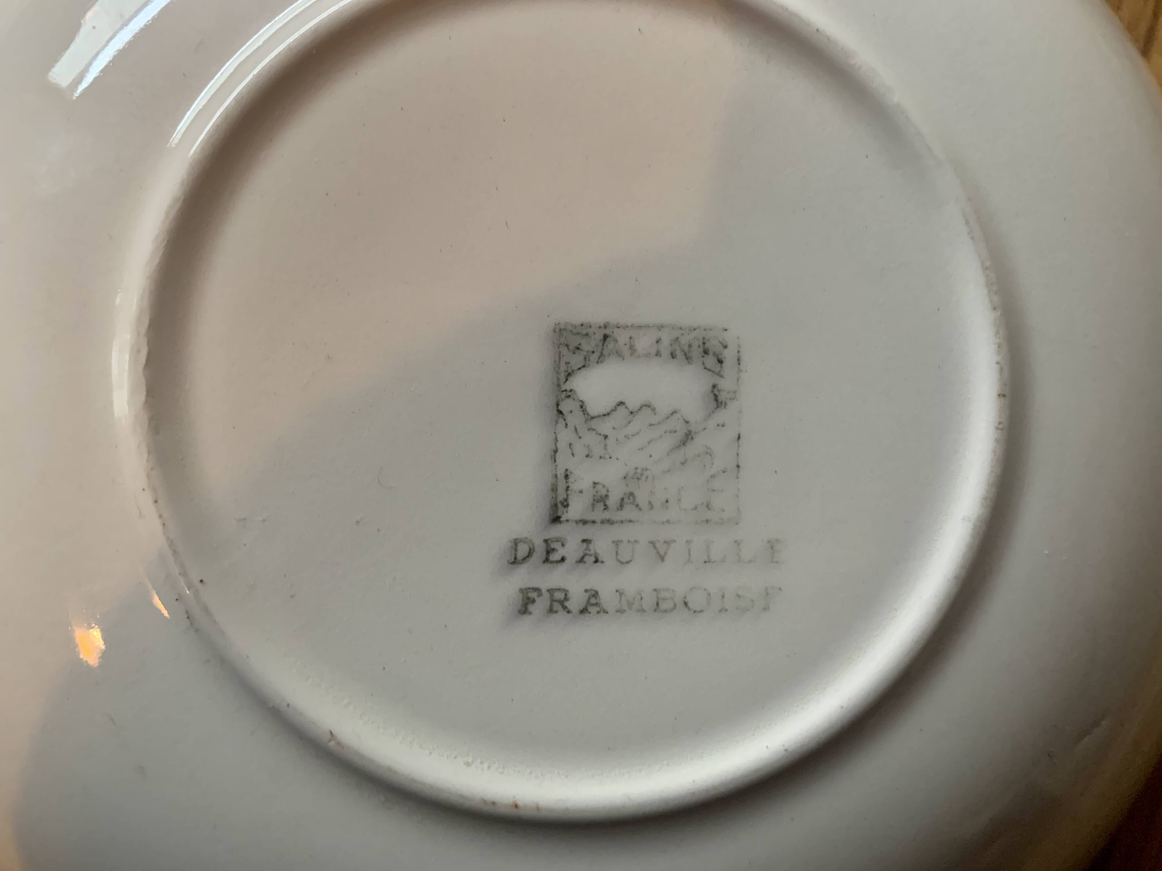 Set of 6 Salins soup plates - Deauville series - 1960