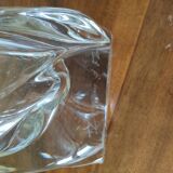 Set of Daum crystal vases and candle holders