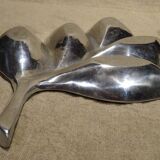Designer centerpiece in enameled aluminum length 40.7 cm