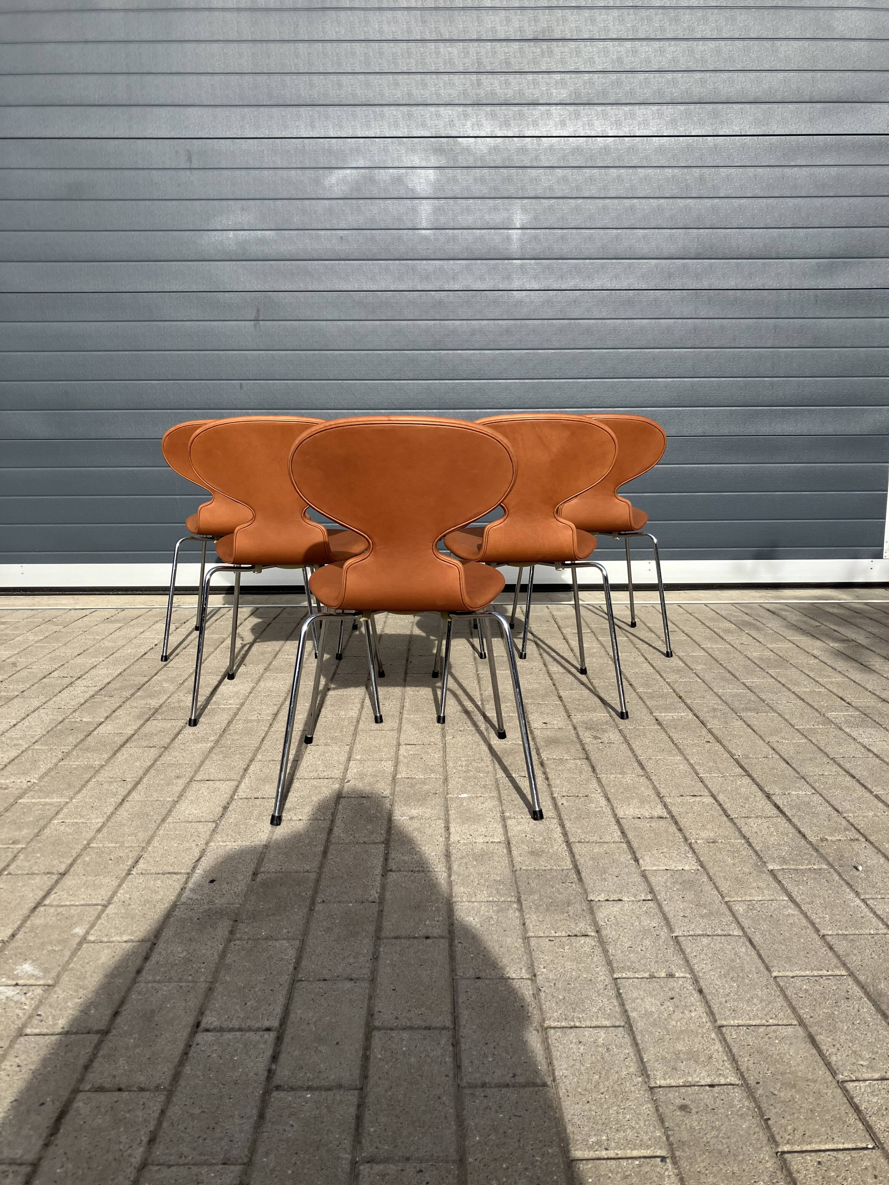 Fritz hansen ant chairs in cognac leather new!!