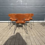 Fritz hansen ant chairs in cognac leather new!!