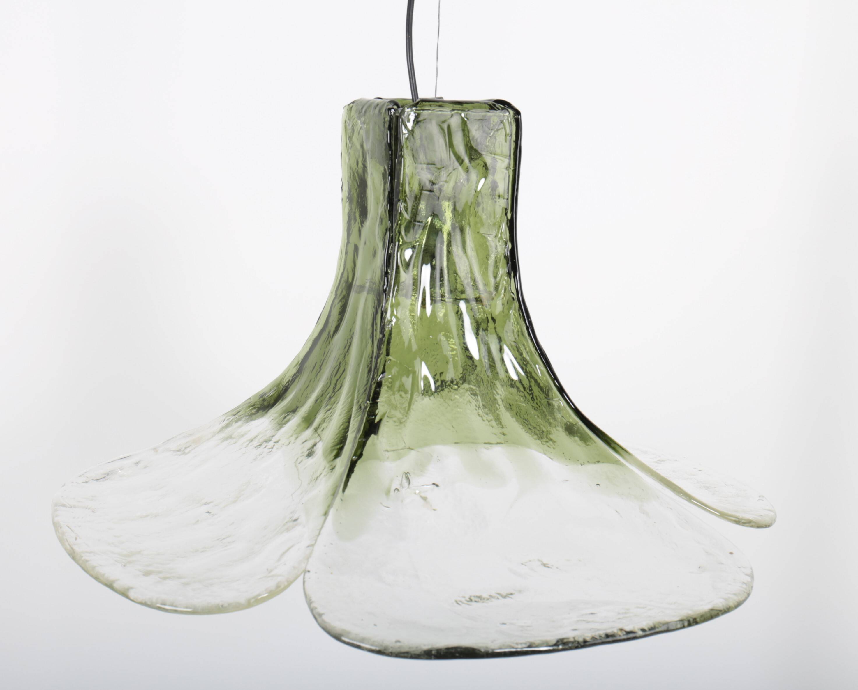 LS 185 pendant light by Carlo Nason for Mazzega, Italy, 1970s