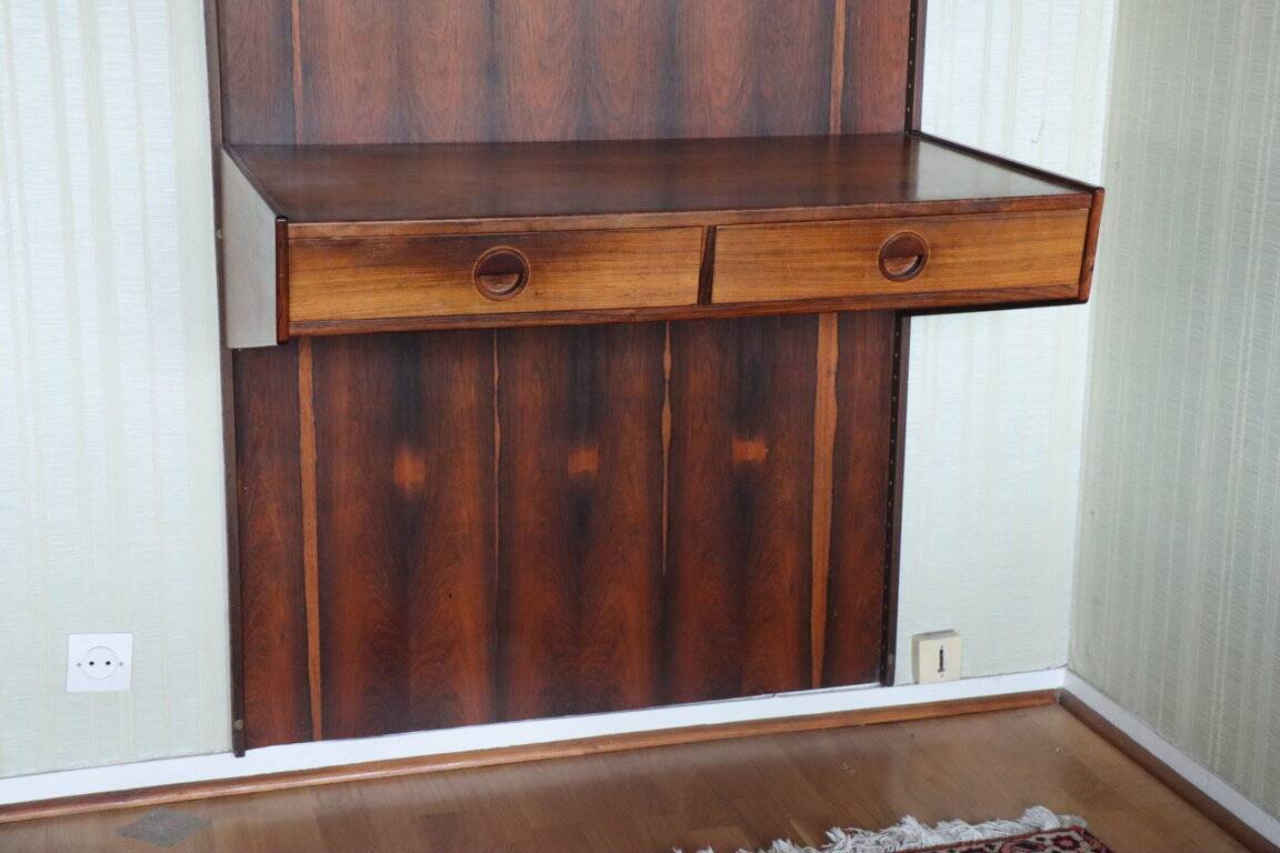 Danish wall unit by Thygesen and Sorensen in rosewood, 1960