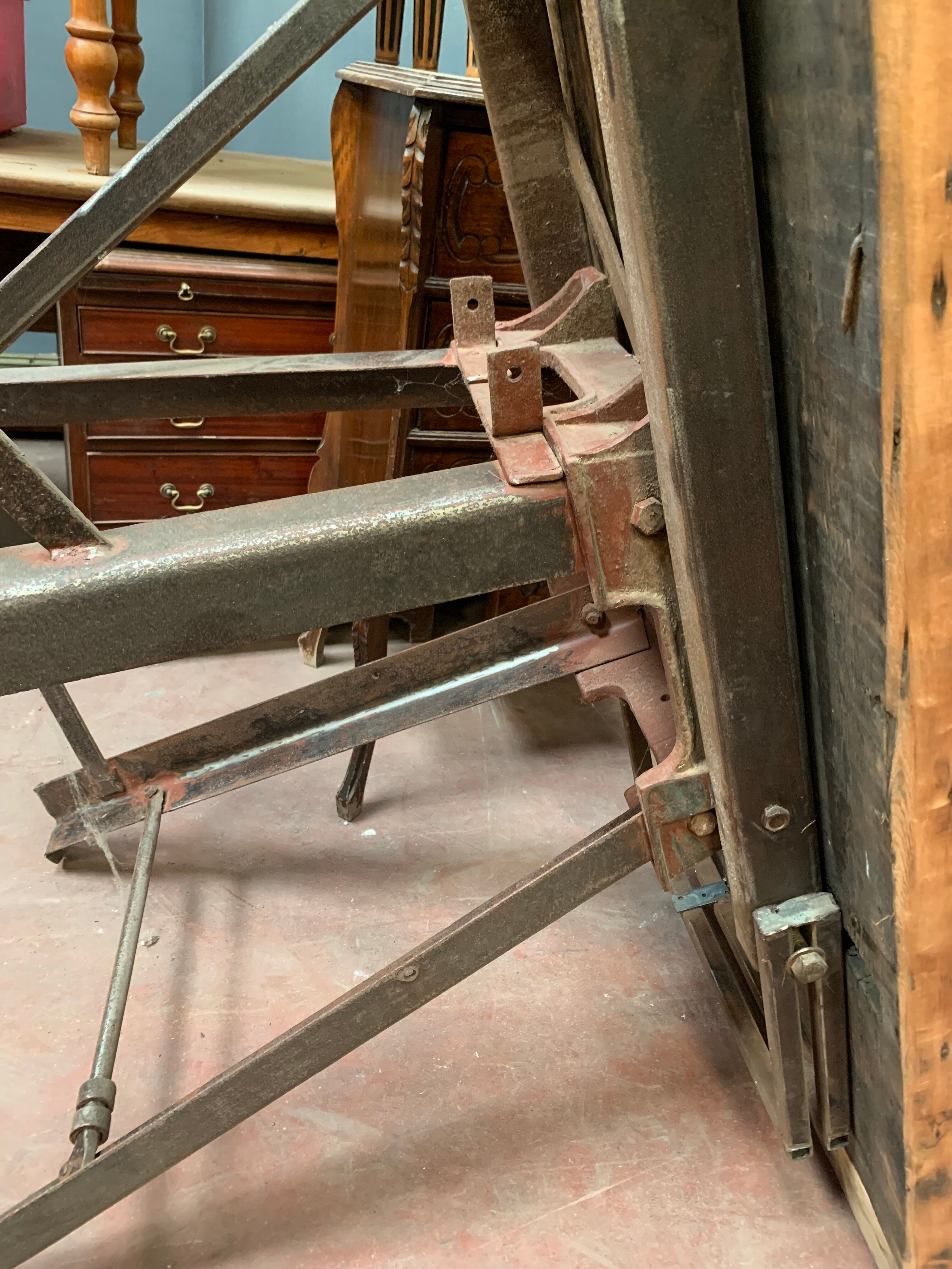 Old industrial workbench