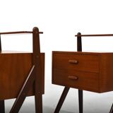 Pair of Teak Nightstands by Sigfred Omann for Ølholm 1960s