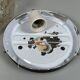 1960s 1970s Ceiling Lamp Flush Mount in Glass & Metal Space Age Design