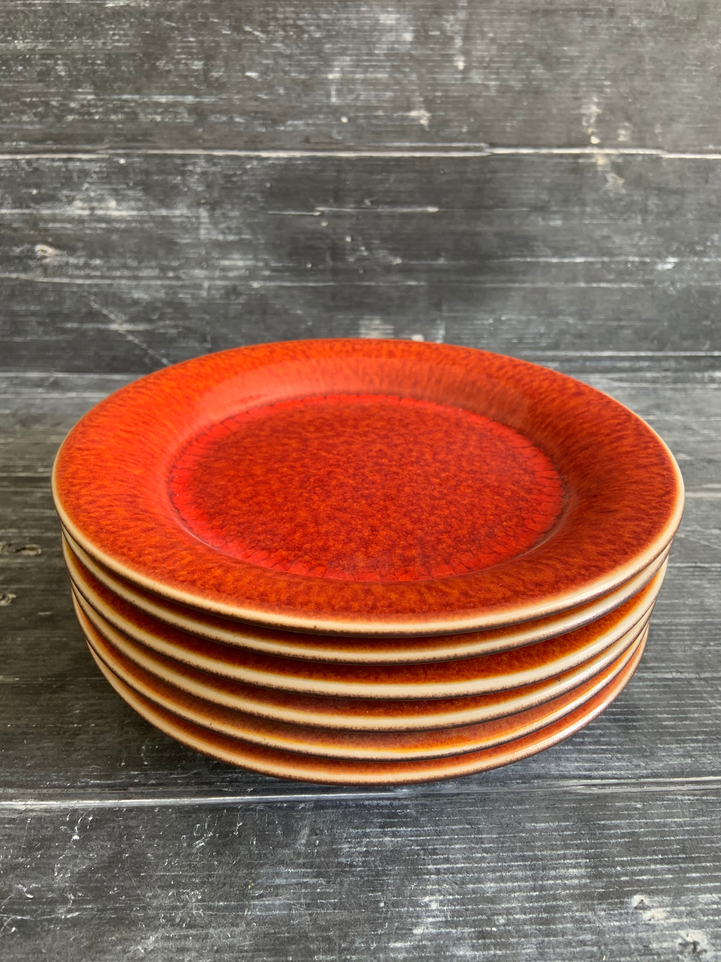 Dessert plate Jars Tange orange