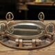 Bronze boat porthole mirror 1920 45x45cm