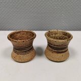 Two small vases/candlesticks/pots by the famous Tue Poulsen Denmark 1970s