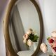 Miroir ovale ancien en bois