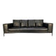 High-end 3-seater leather sofa