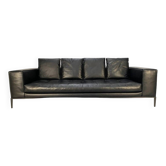 High-end 3-seater leather sofa