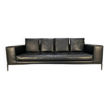 High-end 3-seater leather sofa