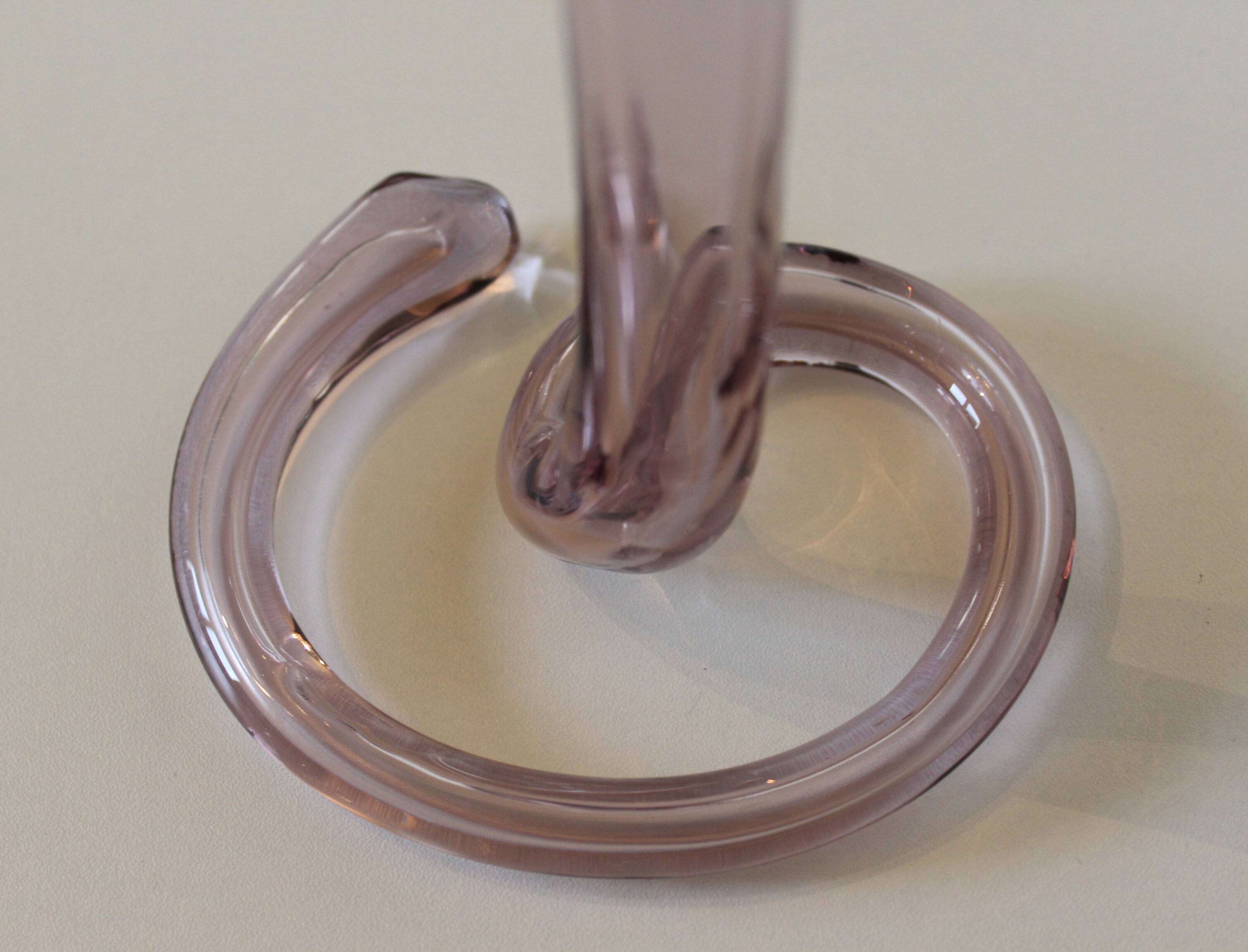 Vase soliflore arum en verre soufflé