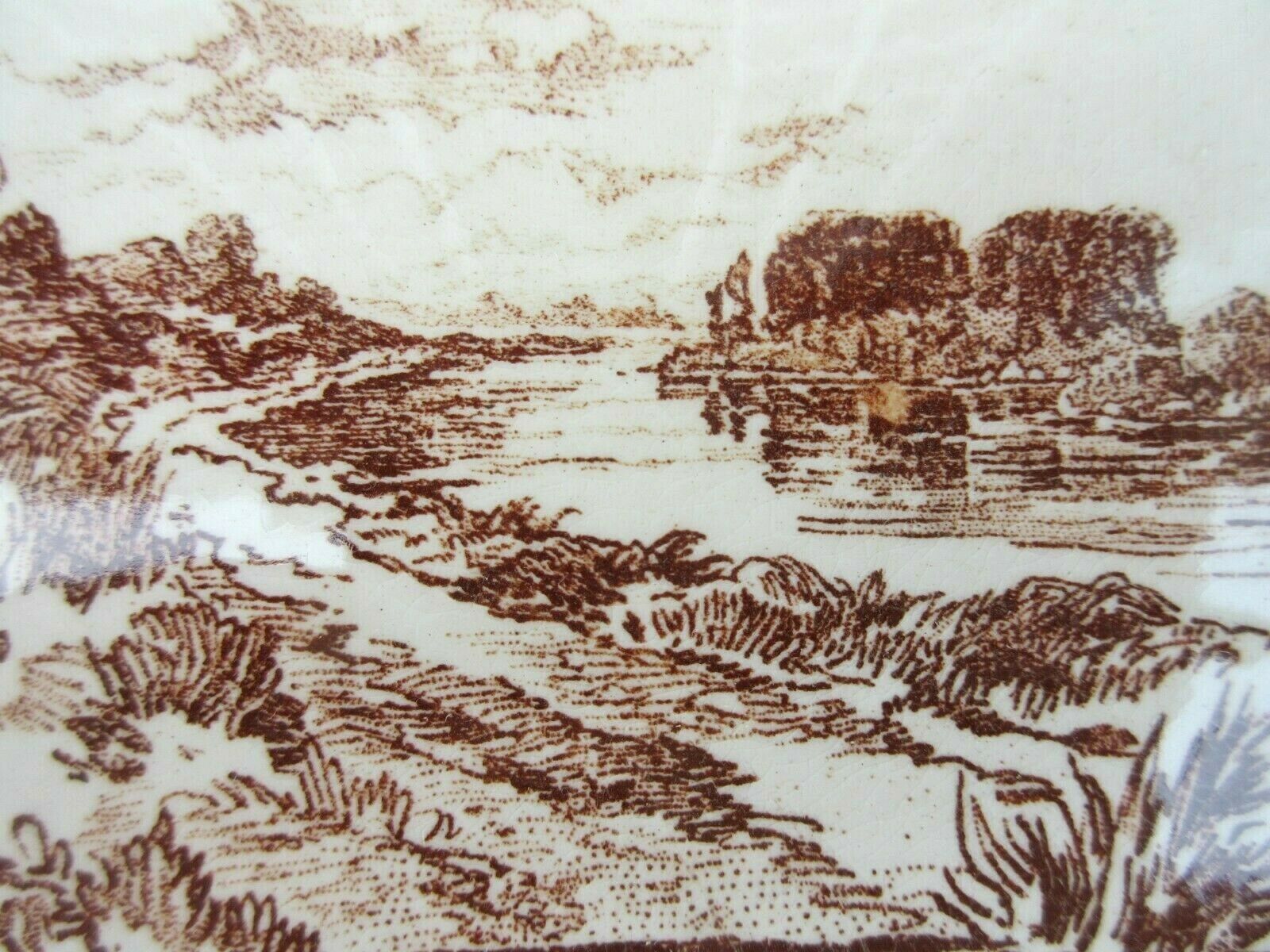 Assiette HB Choisy le Roi série Louis XIII modèle La RIVIERE