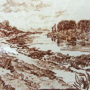 Plate HB Choisy le Roi Louis XIII series model La RIVIERE