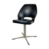 Black leather office chair