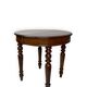 Table ronde italienne en noyer, années 1900