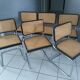 Suite of 6 chairs Cesca B32 by Marcel Breuer years 1992