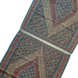 Pair of blue & green silk and wool kilims handmade persian rugs