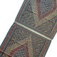 Pair of blue & green silk and wool kilims handmade persian rugs