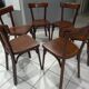 Suite de 6 chaises de bistrot Baumann vintage 1968