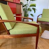 Vintage "Paper Knife" bench and armchair set by Kai Kristiansen