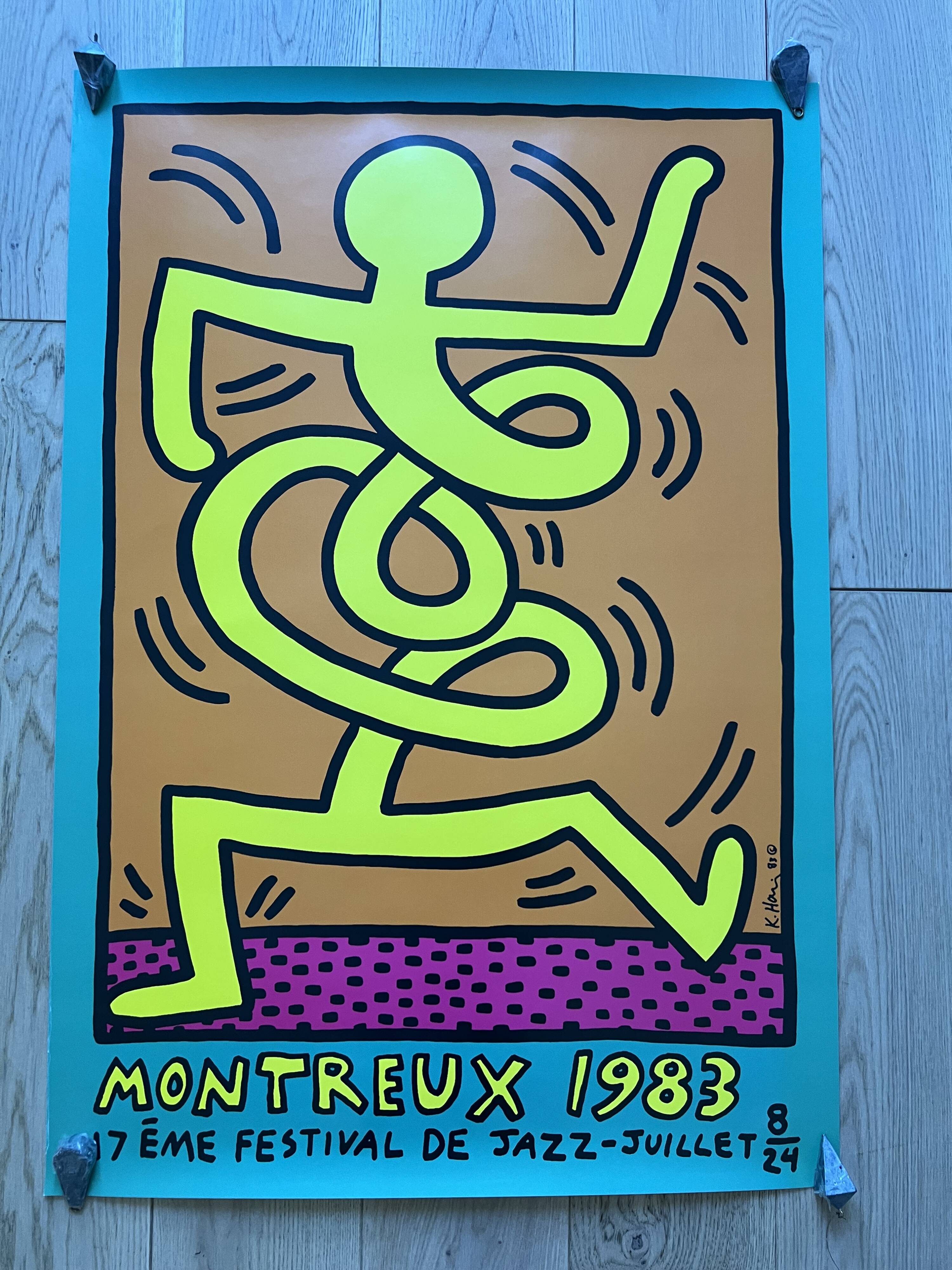 montreux jazz festival 83 haring poster exhibit streetart