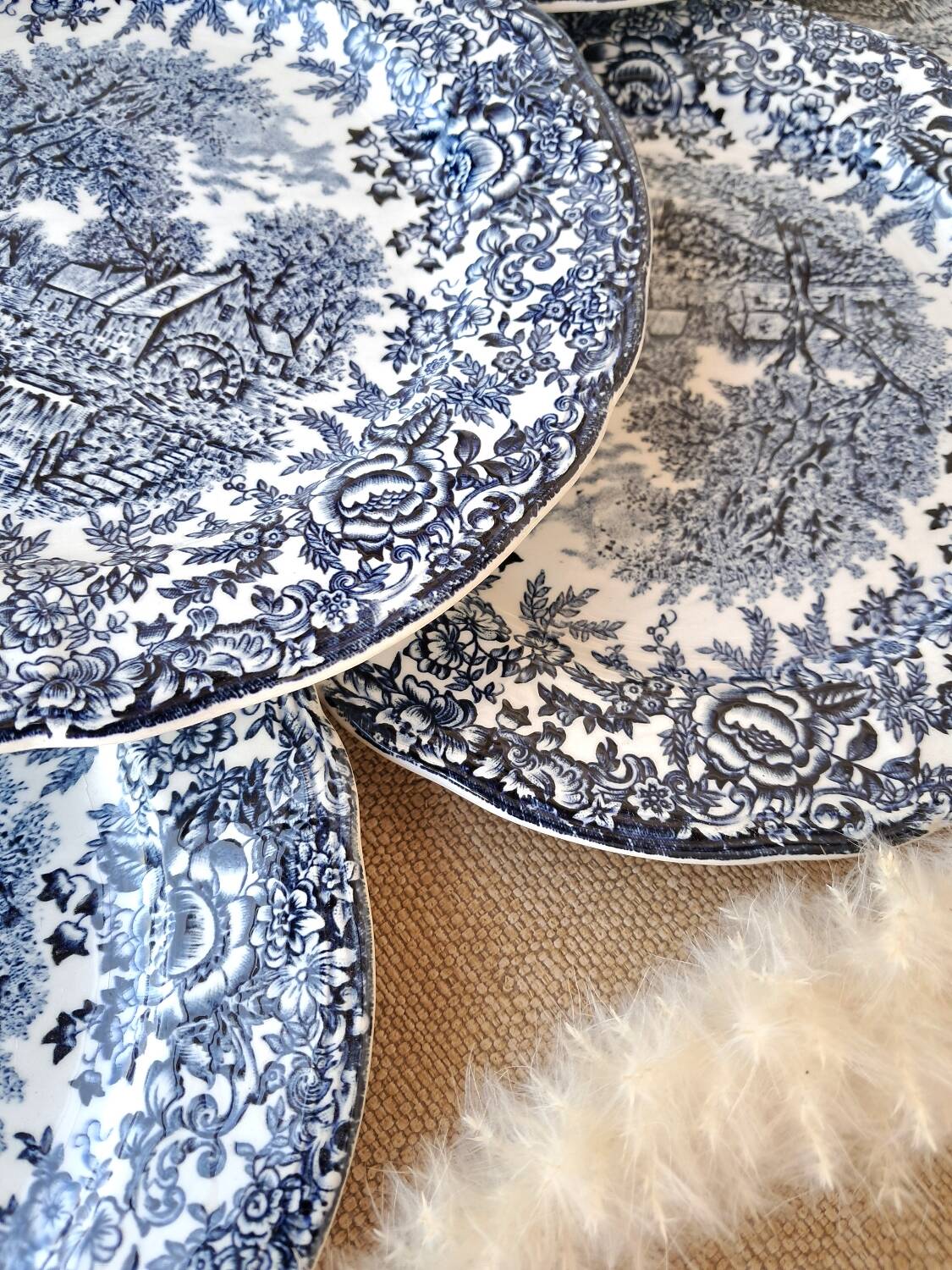 Antique dessert plates