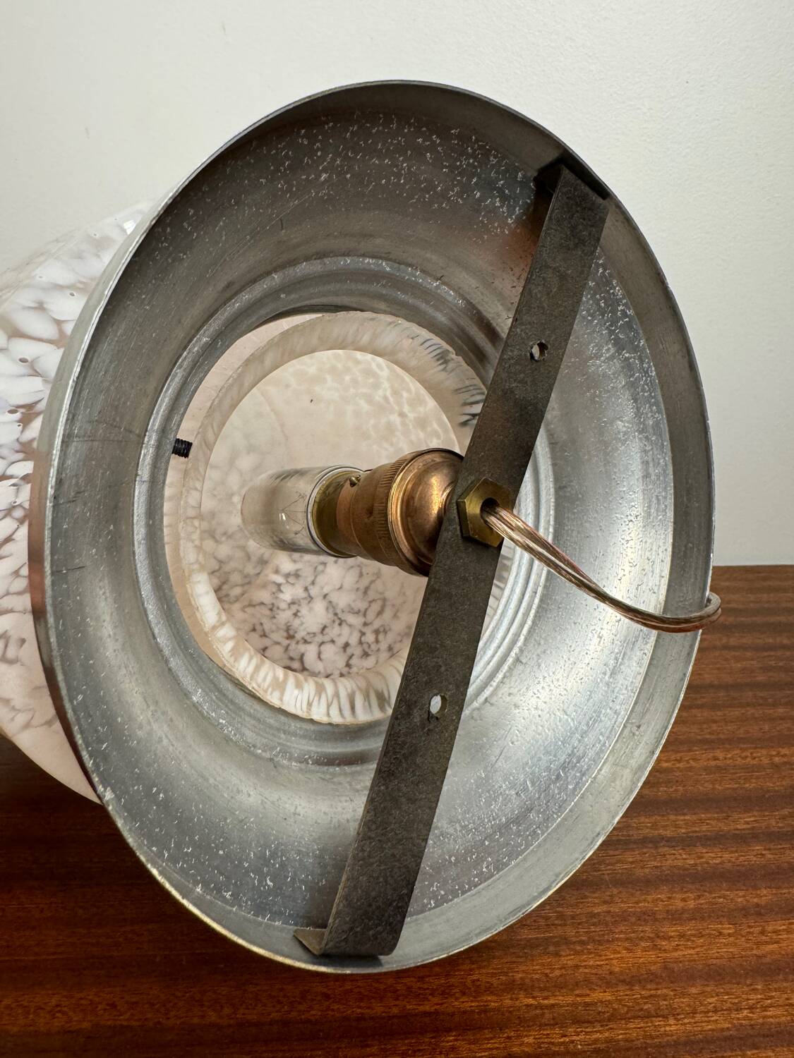 Plafonnier ou lampe verre de Clichy Art Déco