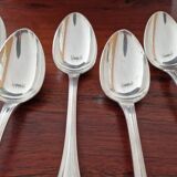Christofle - Set of 6 Spatours model table spoons in silver-plated metal
