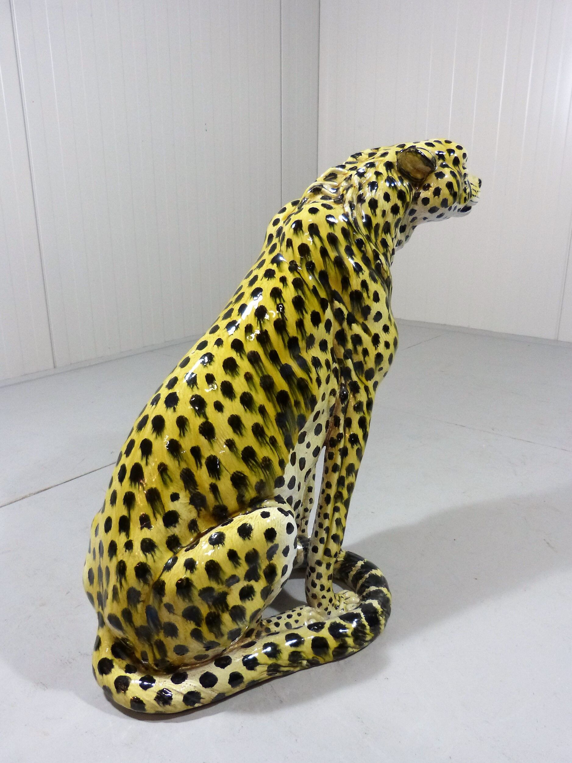 Vintage terracotta Cheetah, Italy 1960