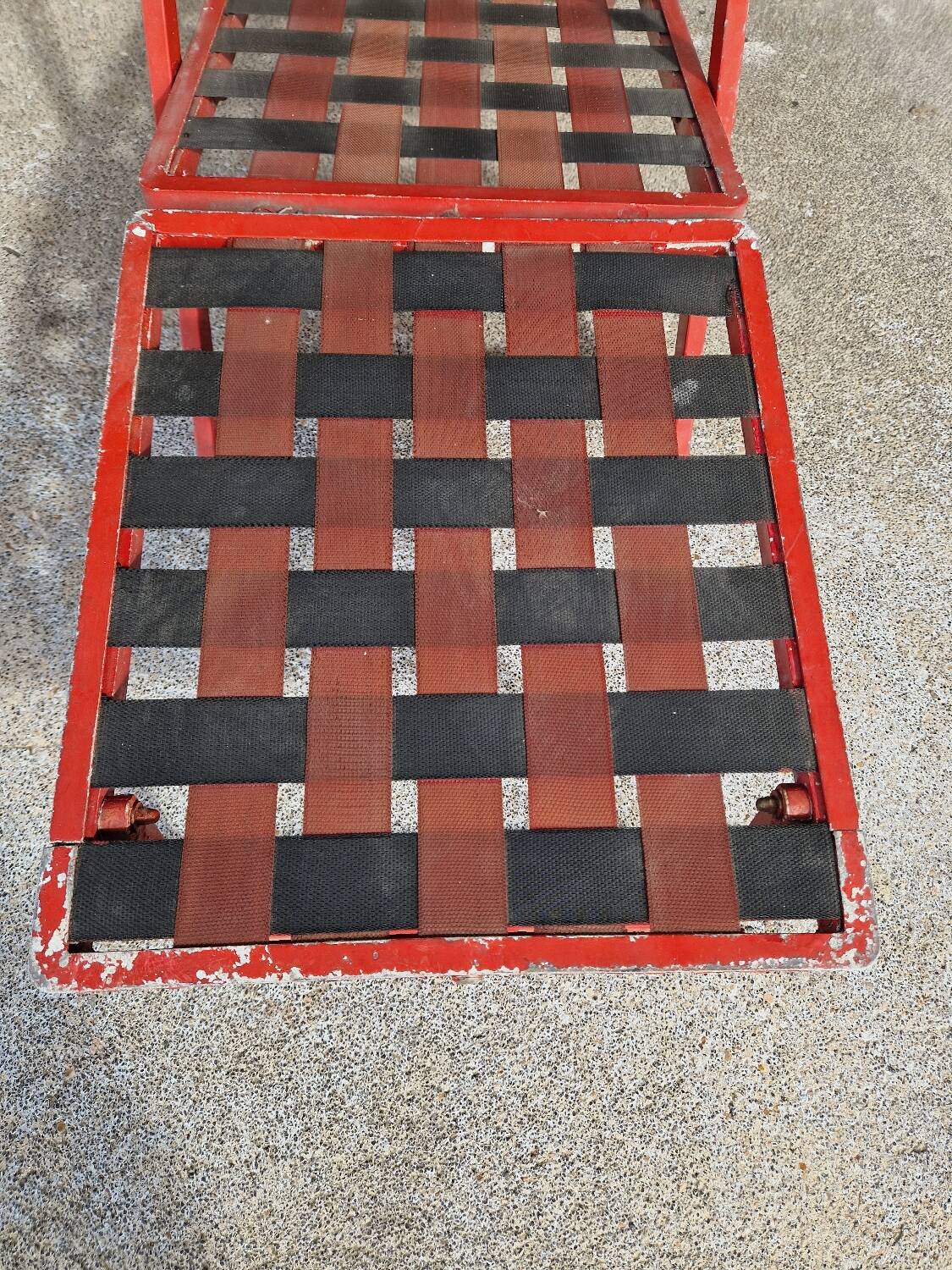 Deck chair from the deck of the liner France