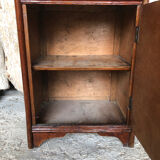 Ancien meuble bois poignée métal art déco vintage