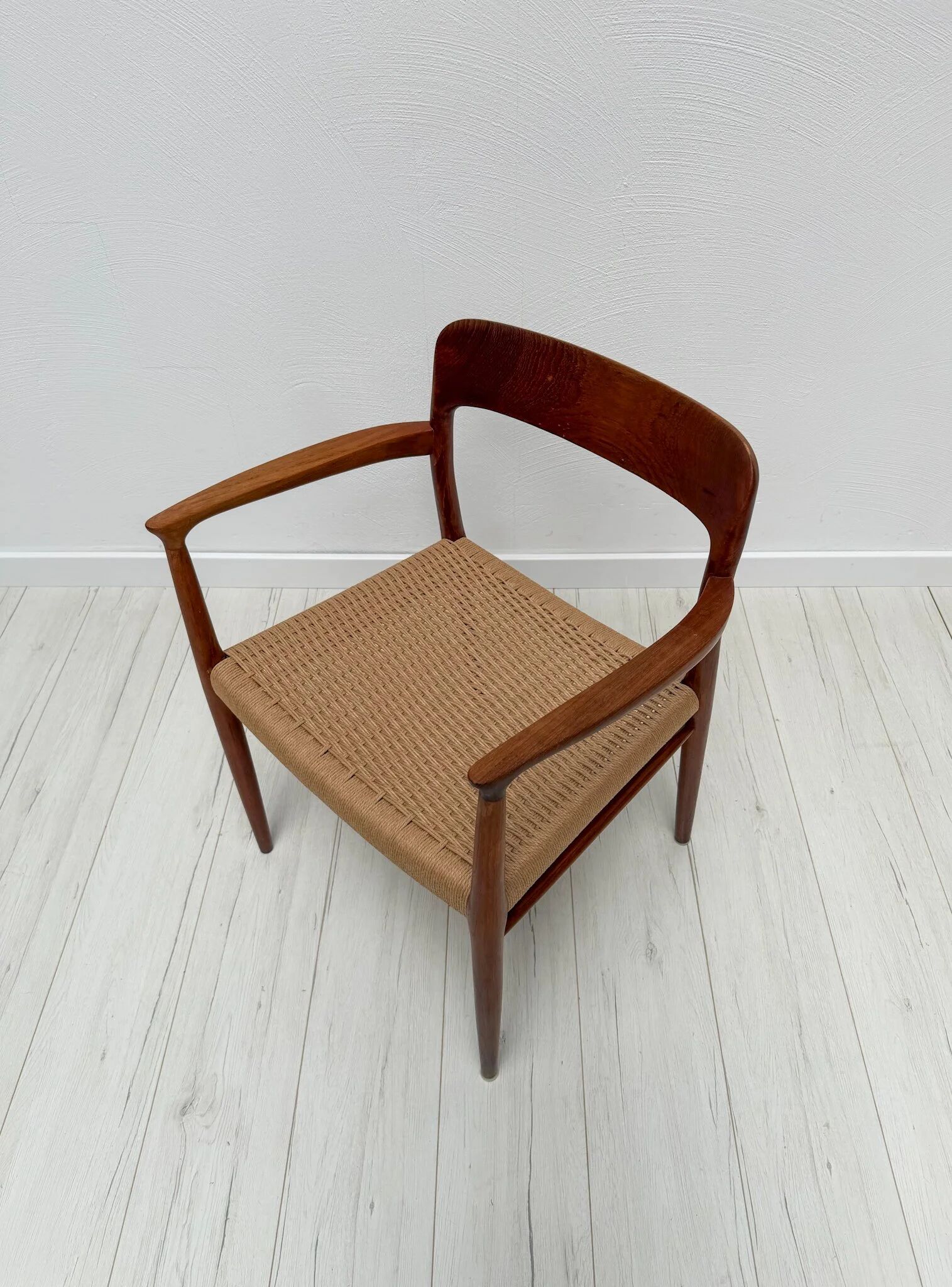 1960s vintage Danish teak dining armchair model 56 by Niels Otto Møller