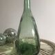 Glass bottle lady jeanne green flat 2 liters