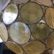Suspension boule verre vintage